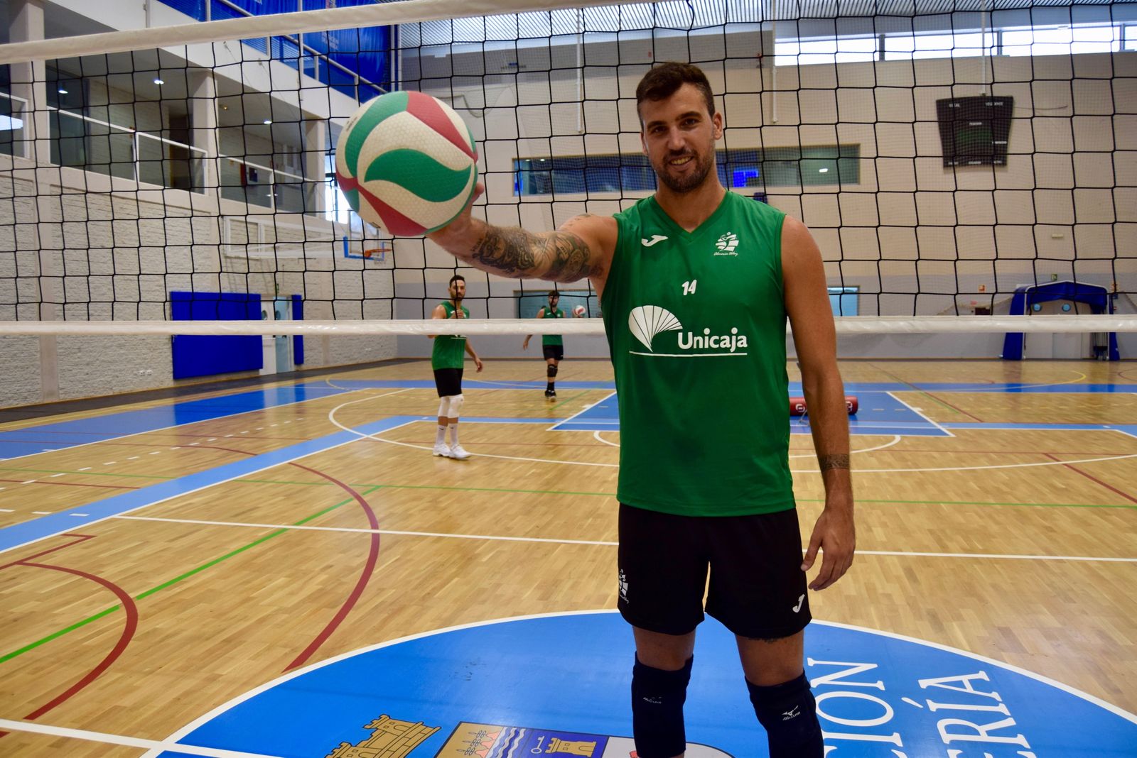 Borja Ruiz juega de central y es uno de los capitanes de Unicaja Almería