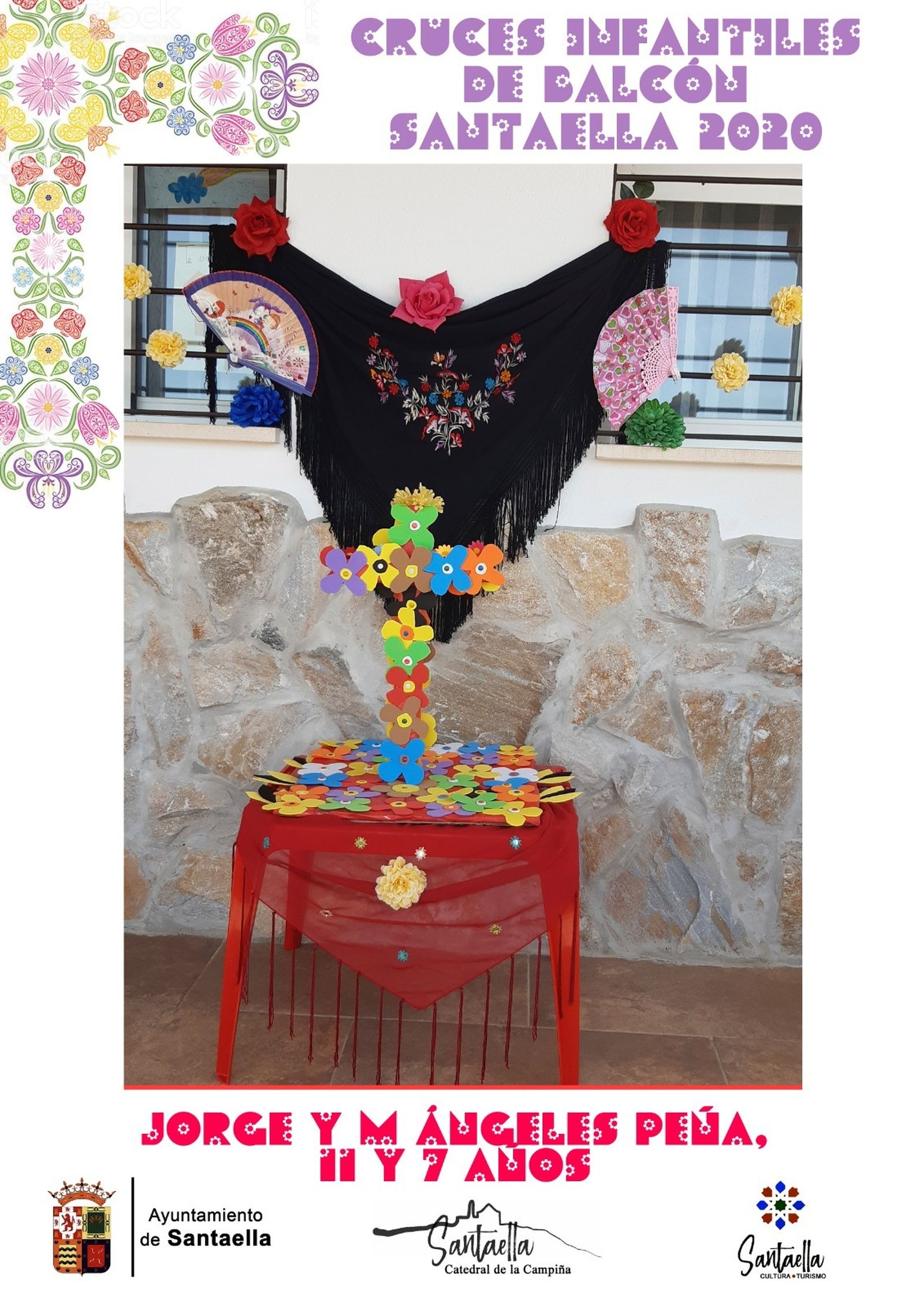 Así son las Cruces de Mayo de los niños de Santaella