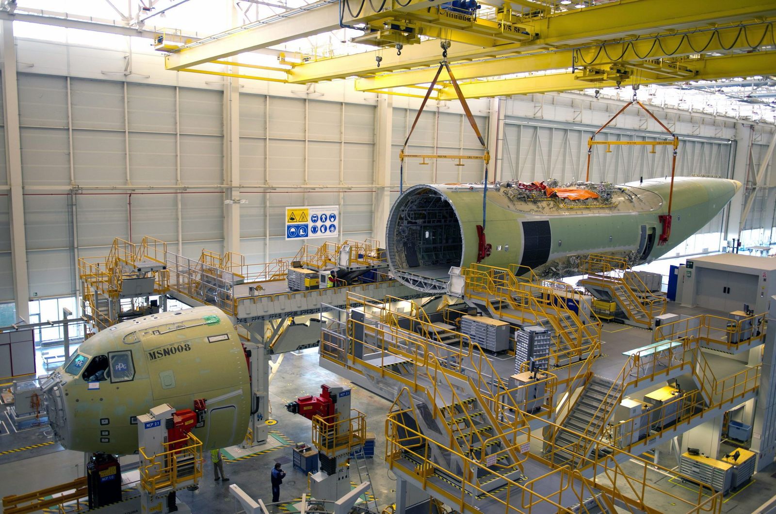 Ensamblaje del A400M en Tablada.