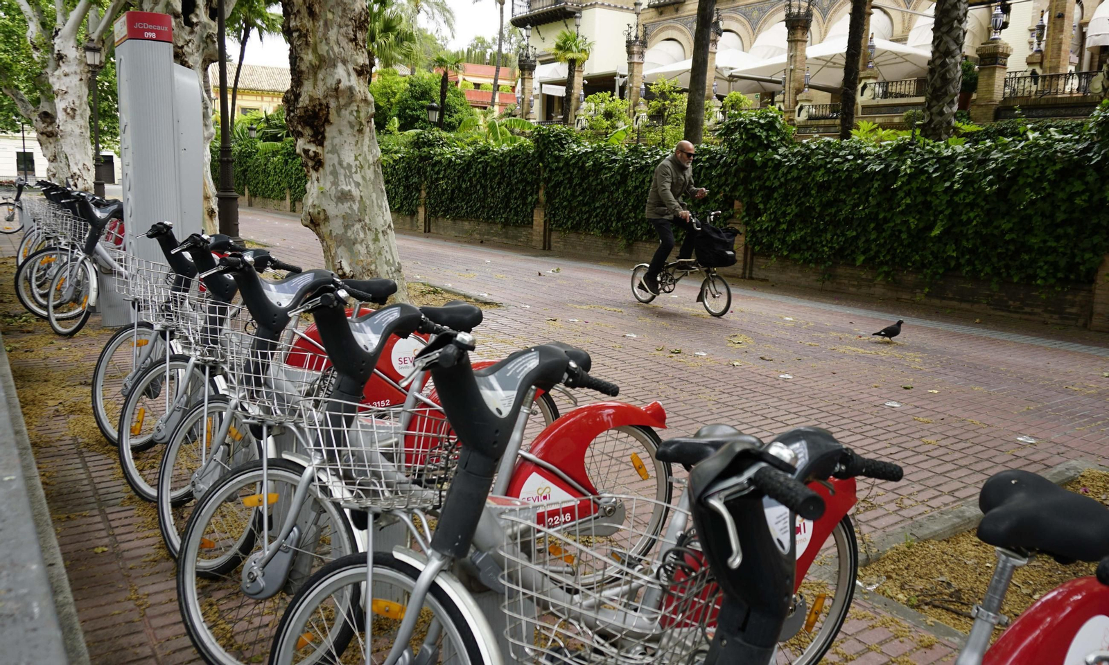 Una estación de Sevici, cuyo contrato expira en 2027.