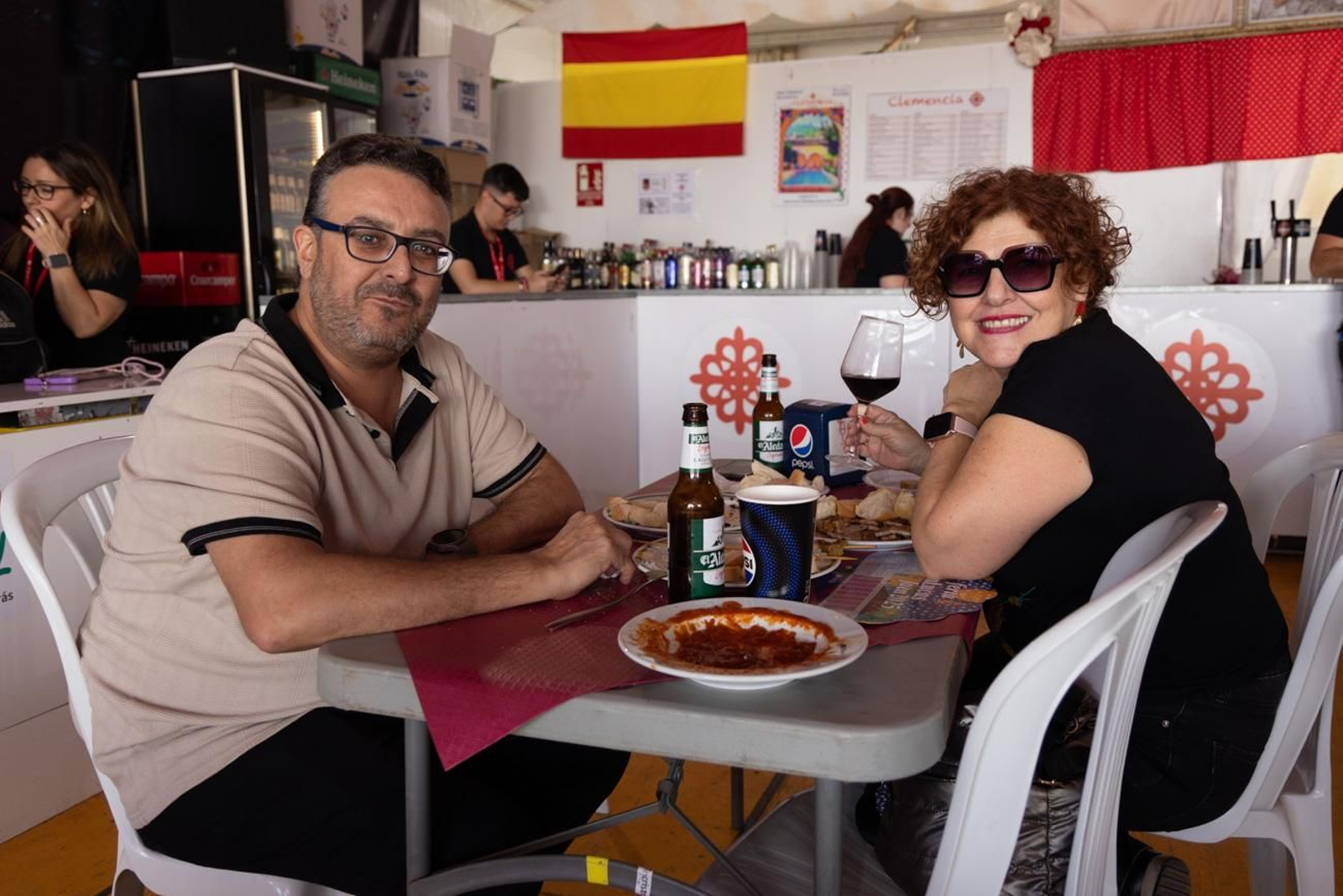Las comidas de empresa se suceden en la Feria de San Lucas