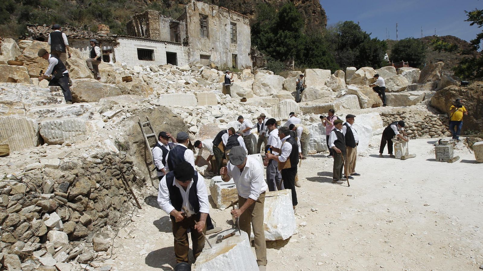 Momento de la recreación histórica.