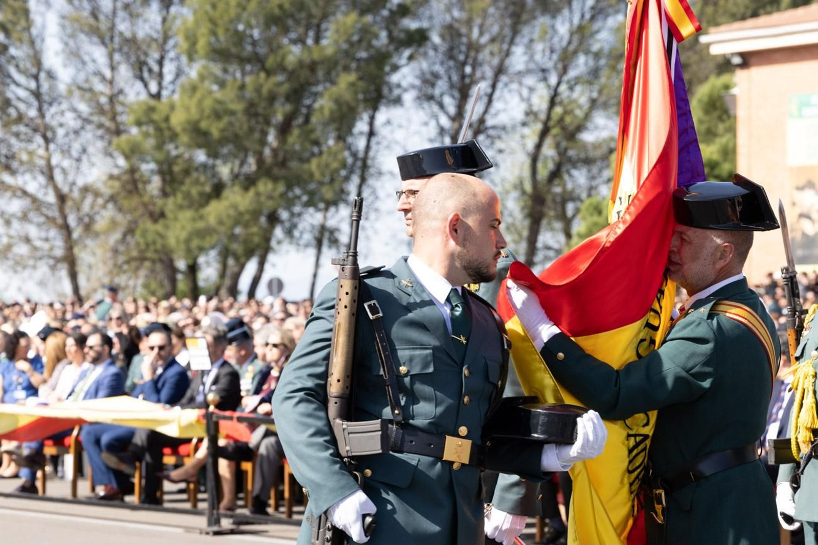 Acto de jura de bandera de la 130ª promoción de guardias civiles de la Academia de Baeza