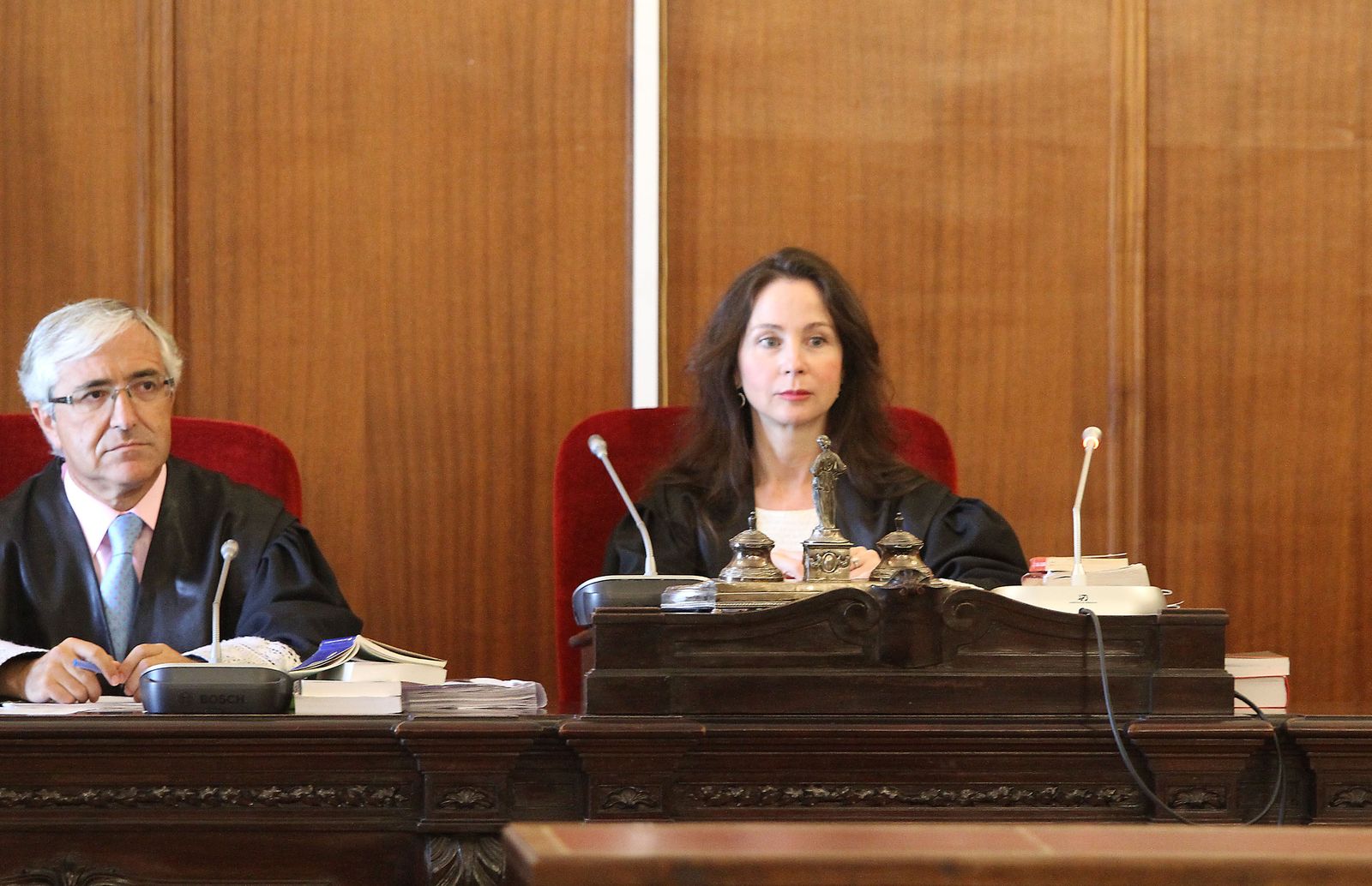 La juez Mercedes Alaya, presidiendo un juicio con jurado.