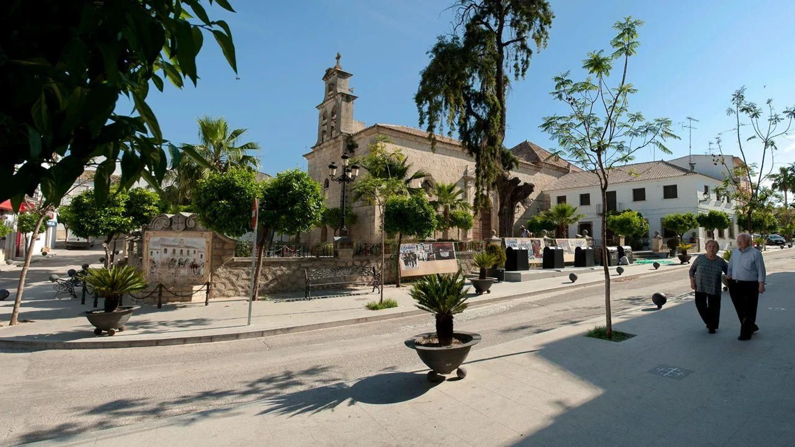 Plaza principal de Santiago de Calatrava.
