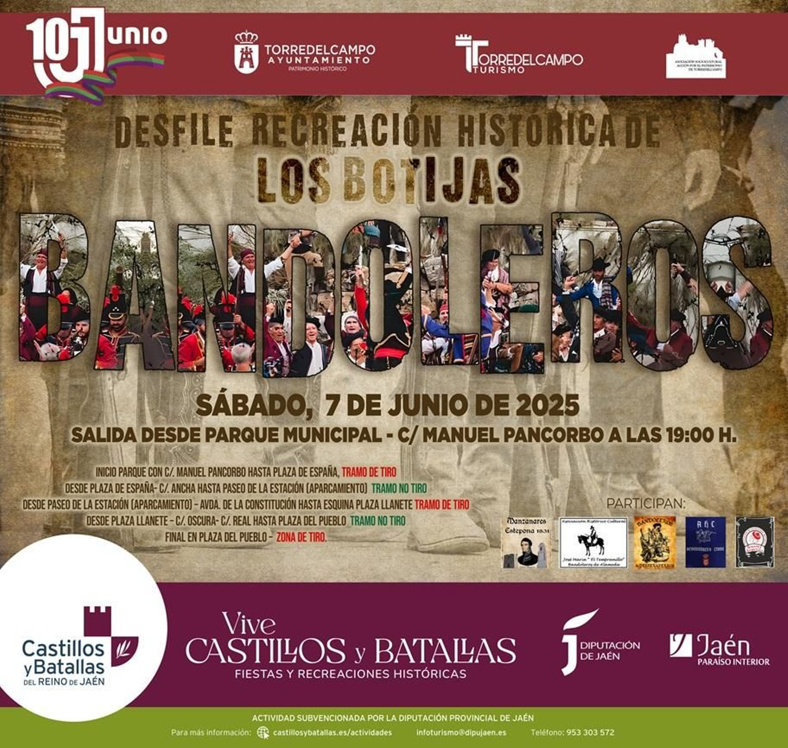 Revive la historia de estos bandoleros con la actividad gratuita programada para este sábado en Torredelcampo.