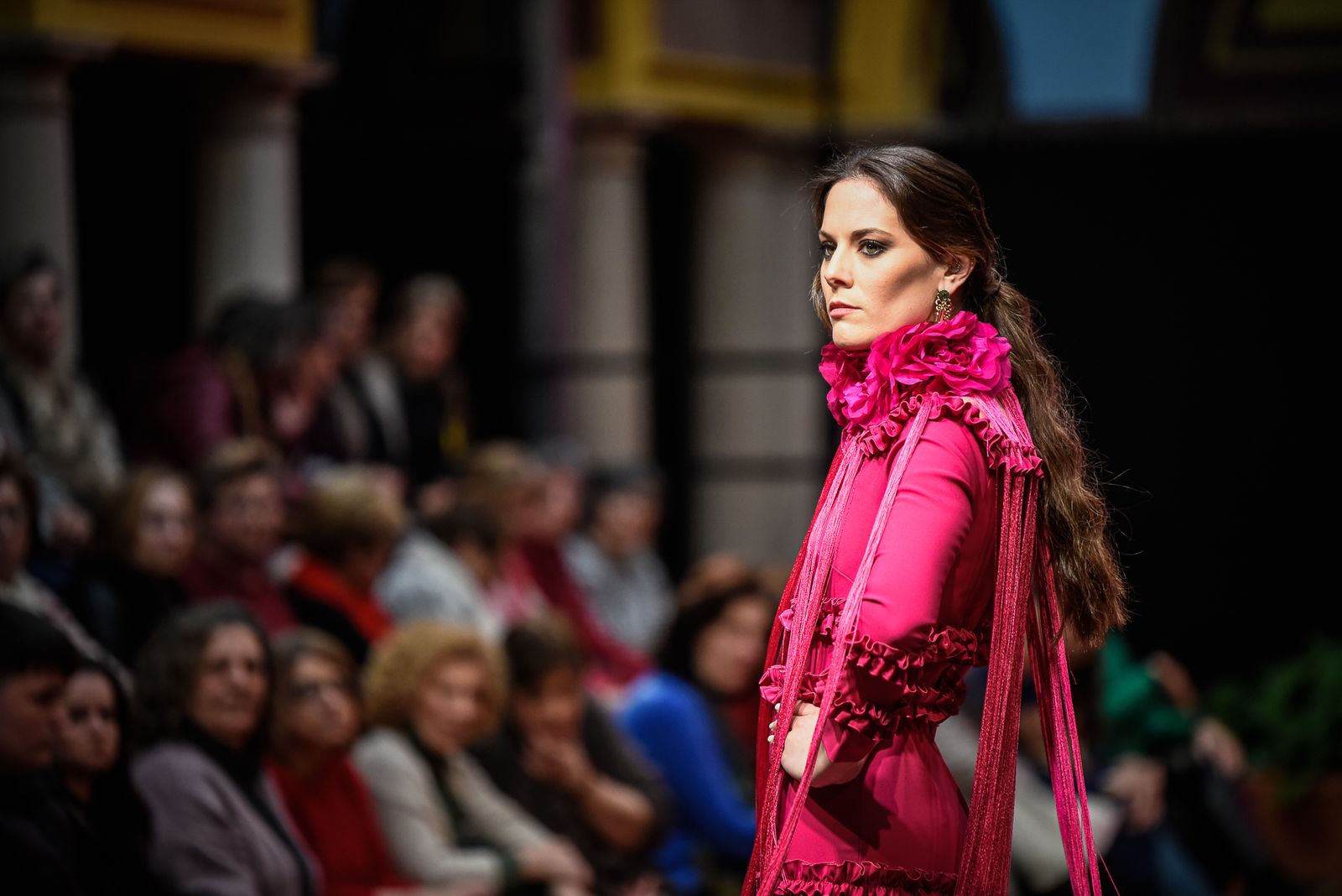 Imágenes de la inauguración de la Pasarela Flamenca en el patio del Ayuntamiento