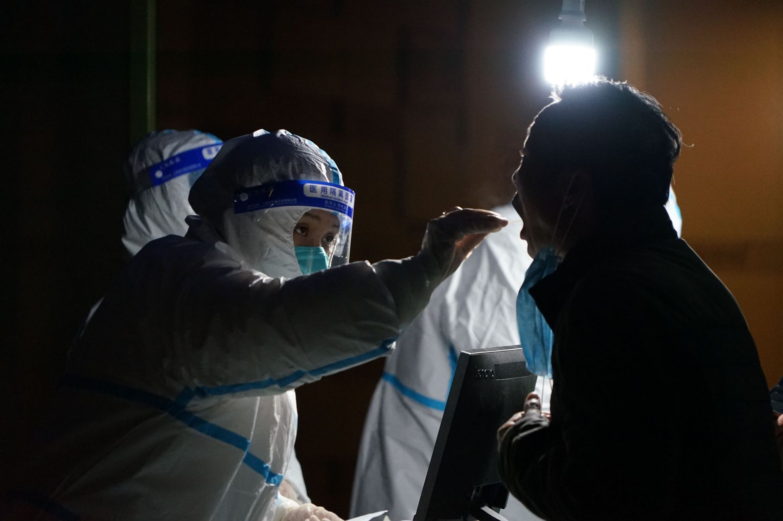 Pruebas de detección del coronavirus en Xian