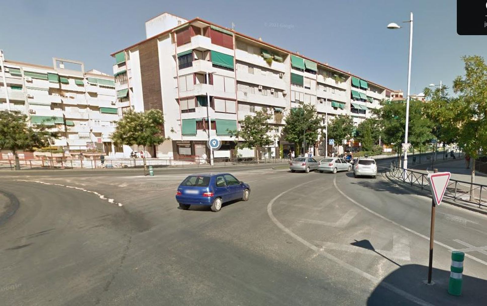 El suceso ocurrió en la glorieta de la Aviación.