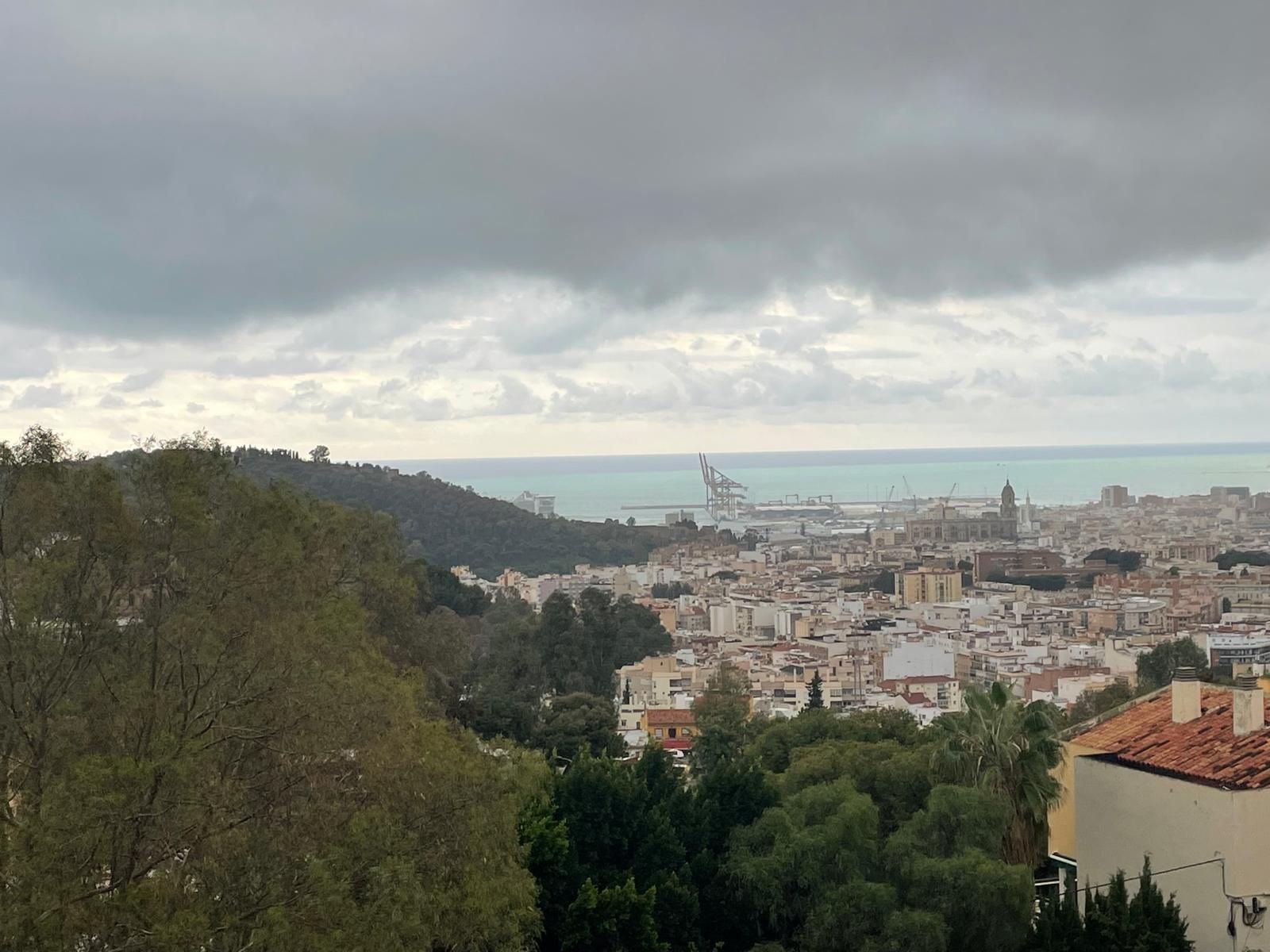 Así es el día de la amenzaza de DANA en Málaga