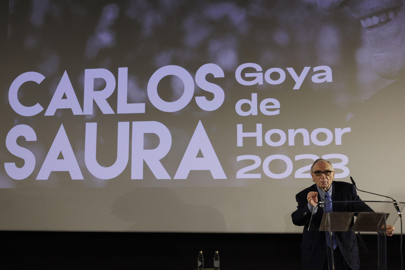 Un momento del anuncio de la Academia de Cine, con el presidente Fernando Méndez-Leite. Un momento del anuncio de la Academia de Cine, con el presidente Fernando Méndez-Leite.