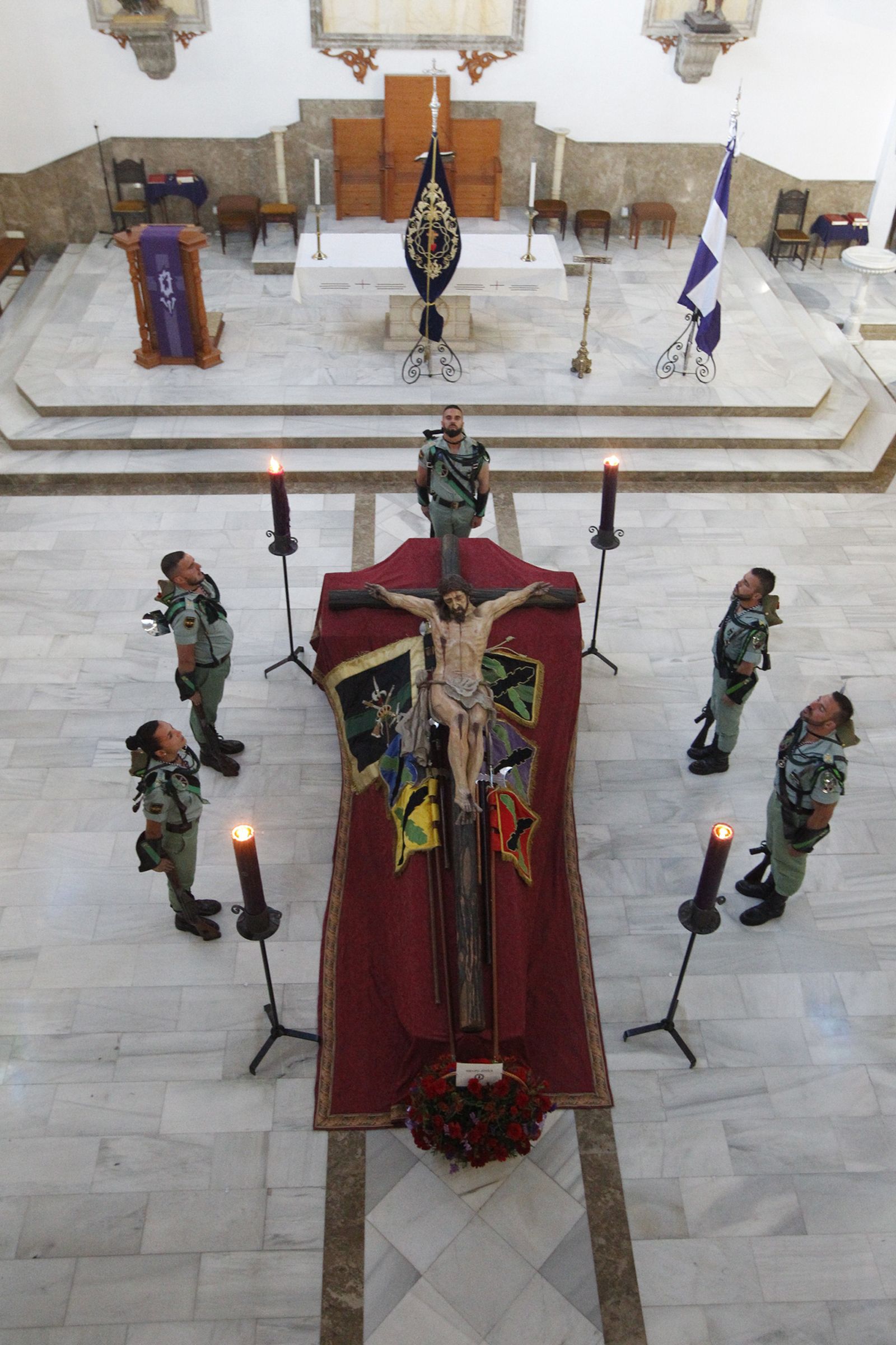Custodia del Cristo de la Buena Muerte de La Legión. Semana Santa 2019. El Parador