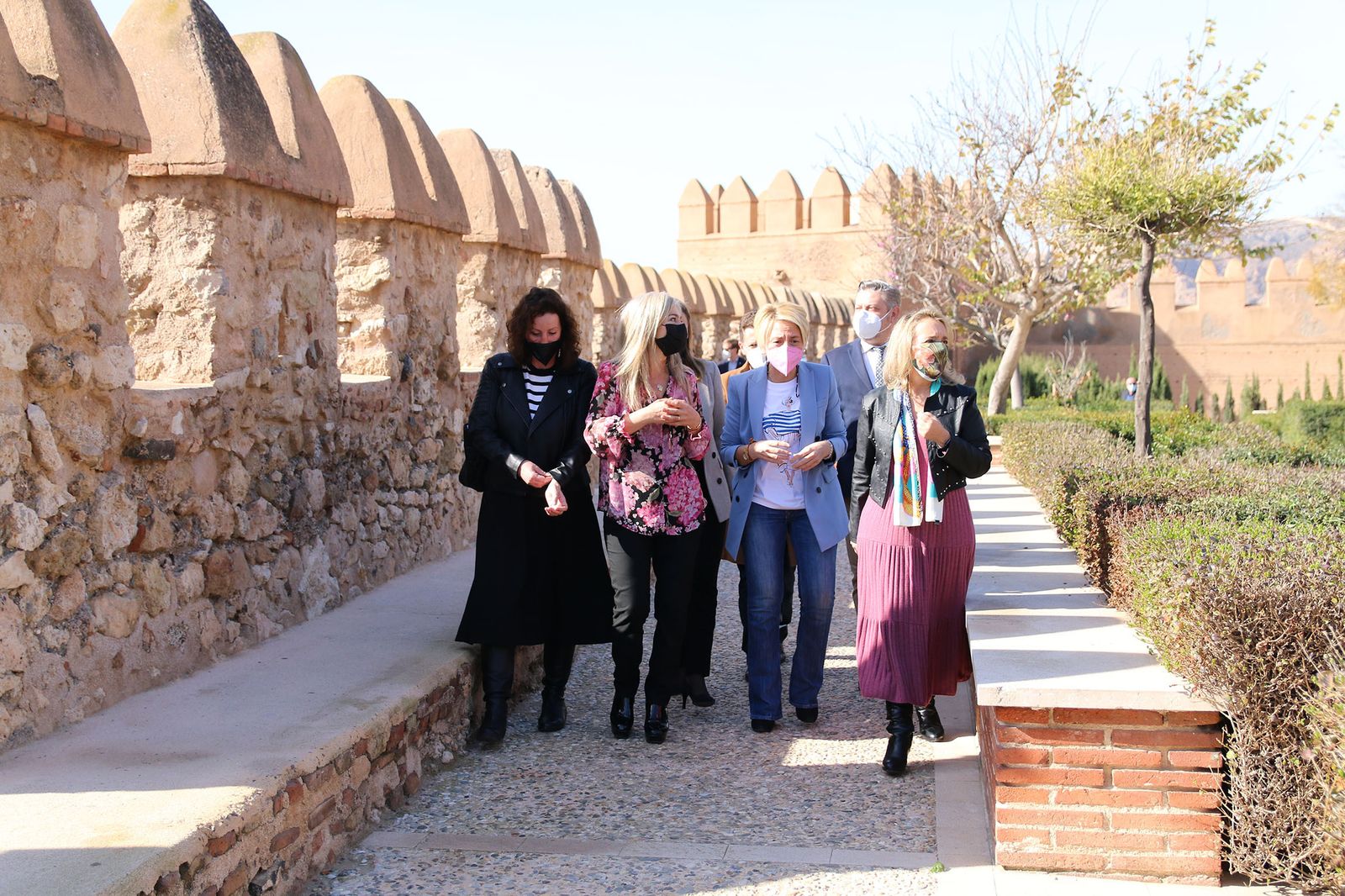 Fotogalería la consejera de Cultura visita las obras de rehabilitación de la Alcazaba de Almería