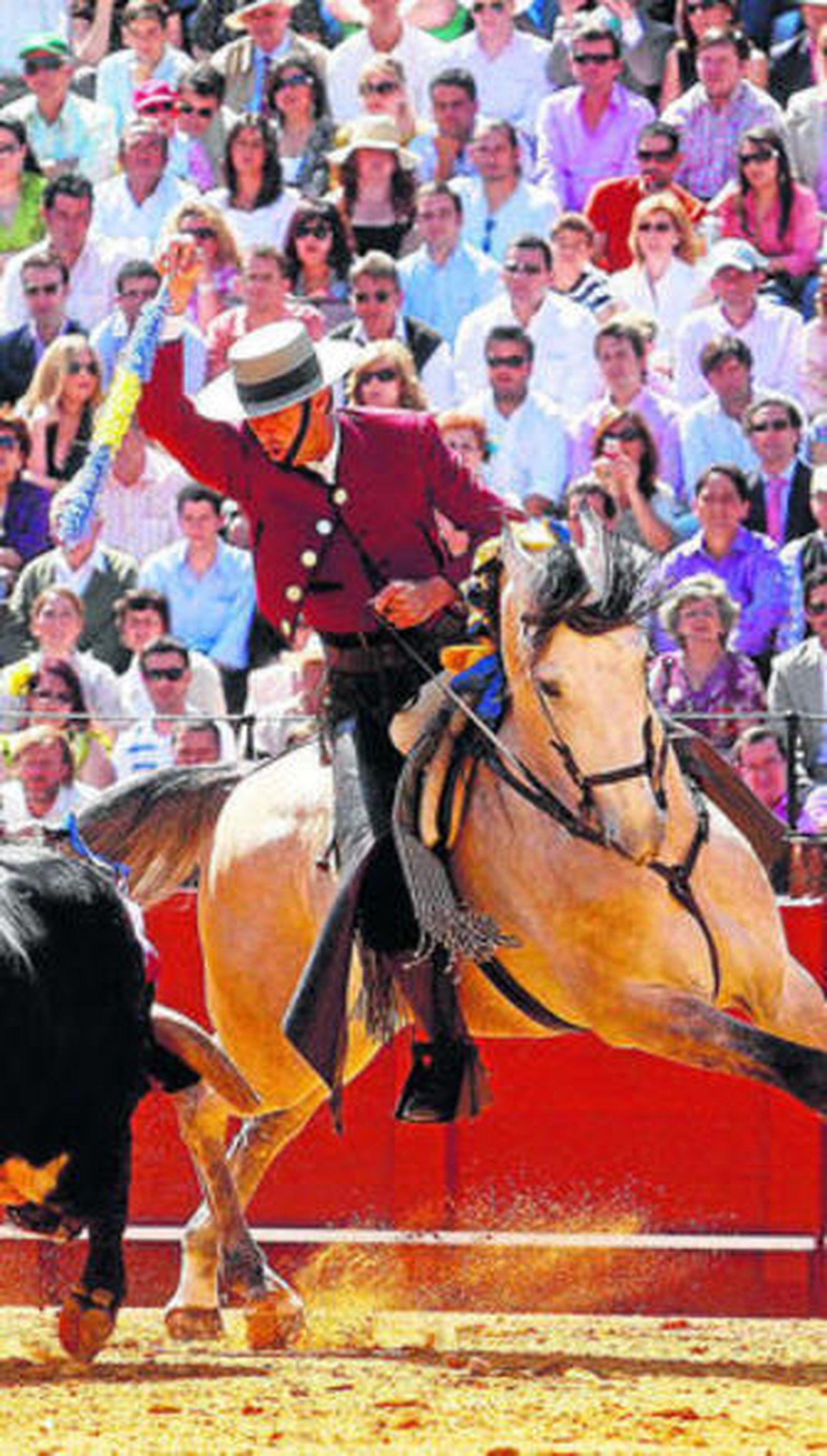 El rejoneador Antonjo Domecq, en una de sus actuaciones en Sevilla.