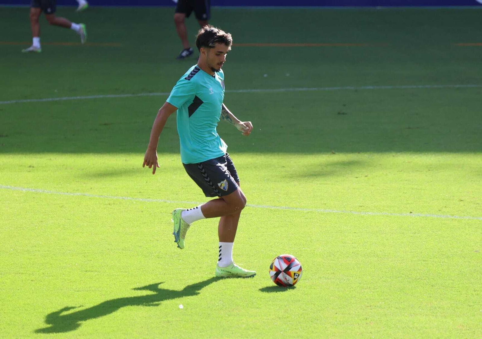 Las imágenes del entrenamiento del Málaga en La Rosaleda Las imágenes del entrenamiento del Málaga en La Rosaleda