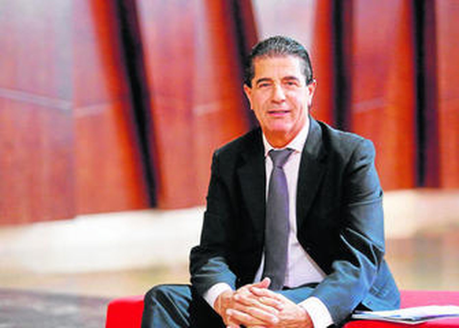 Ramón Jiménez posa momentos antes de la entrevista con este diario.