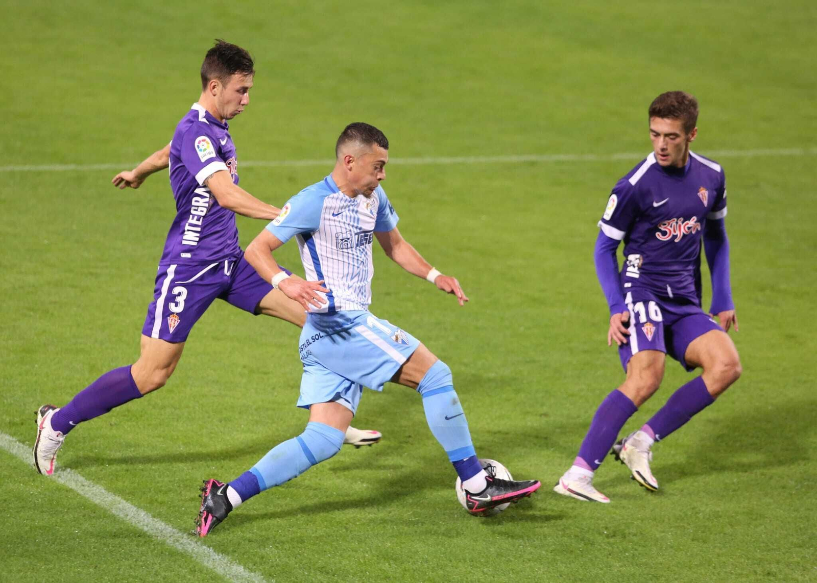 Rahmani, en el Málaga - Sporting de Gijón