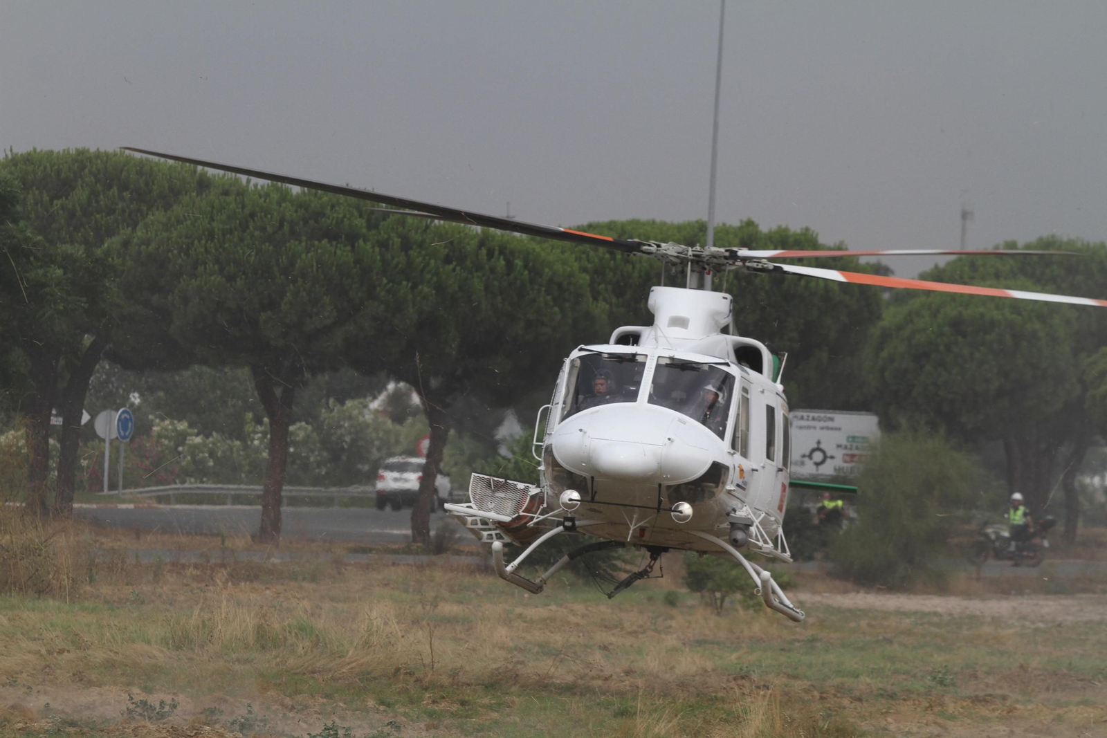 Las imágenes del incendio en Moguer y Mazagón