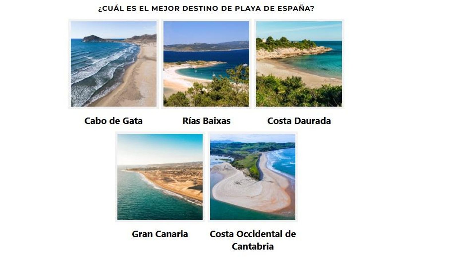 Cabo de Gata, nominado entre los cinco mejores destinos de playa