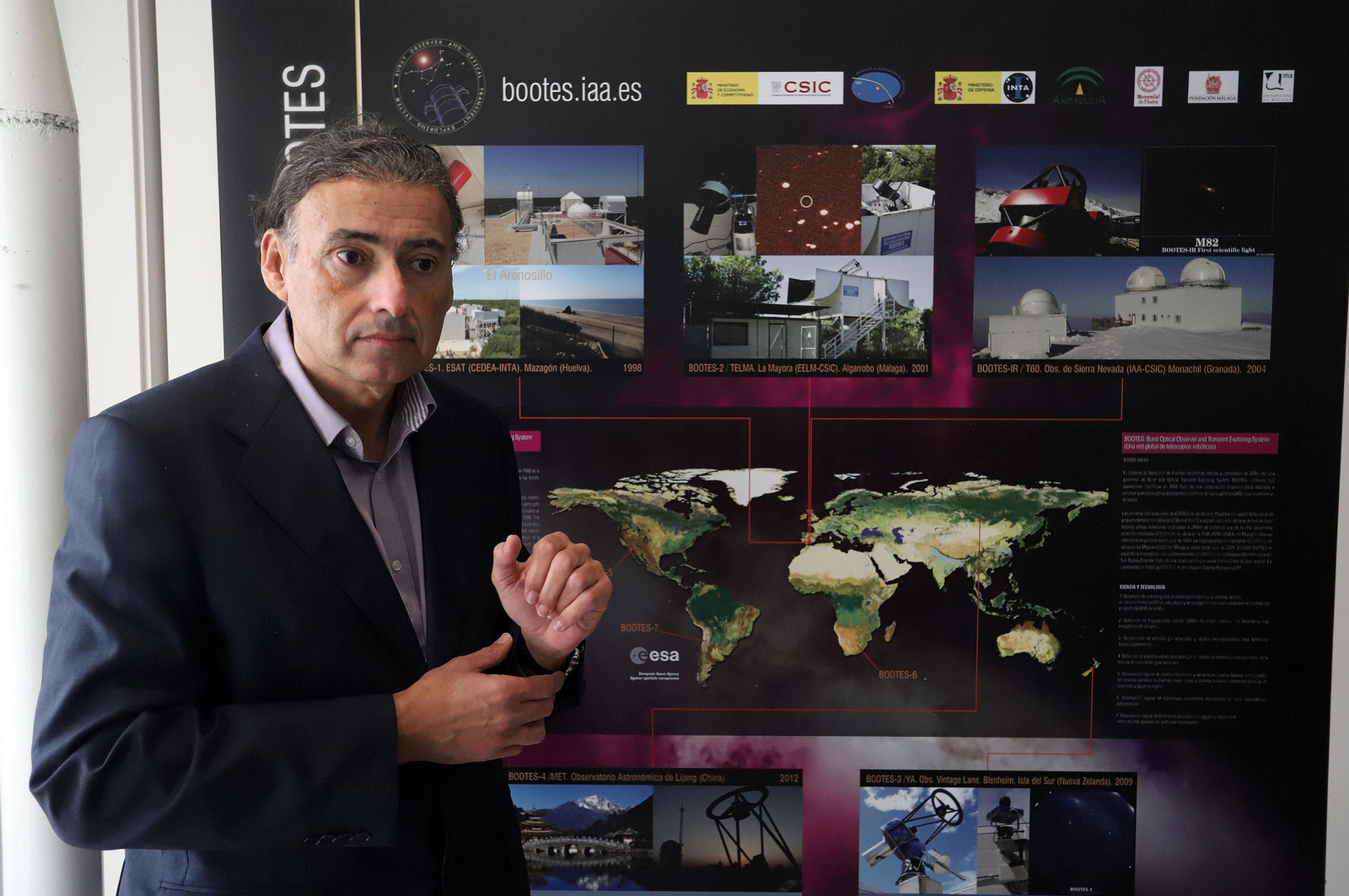 La red mundial de telescopios espaciales con sede en Huelva, en imágenes