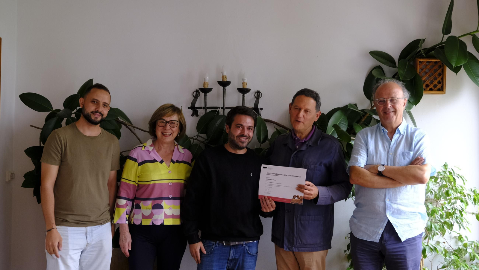 Entrega de diplomas a los alumnos del seminario de historia del Festival de Vélez Blanco