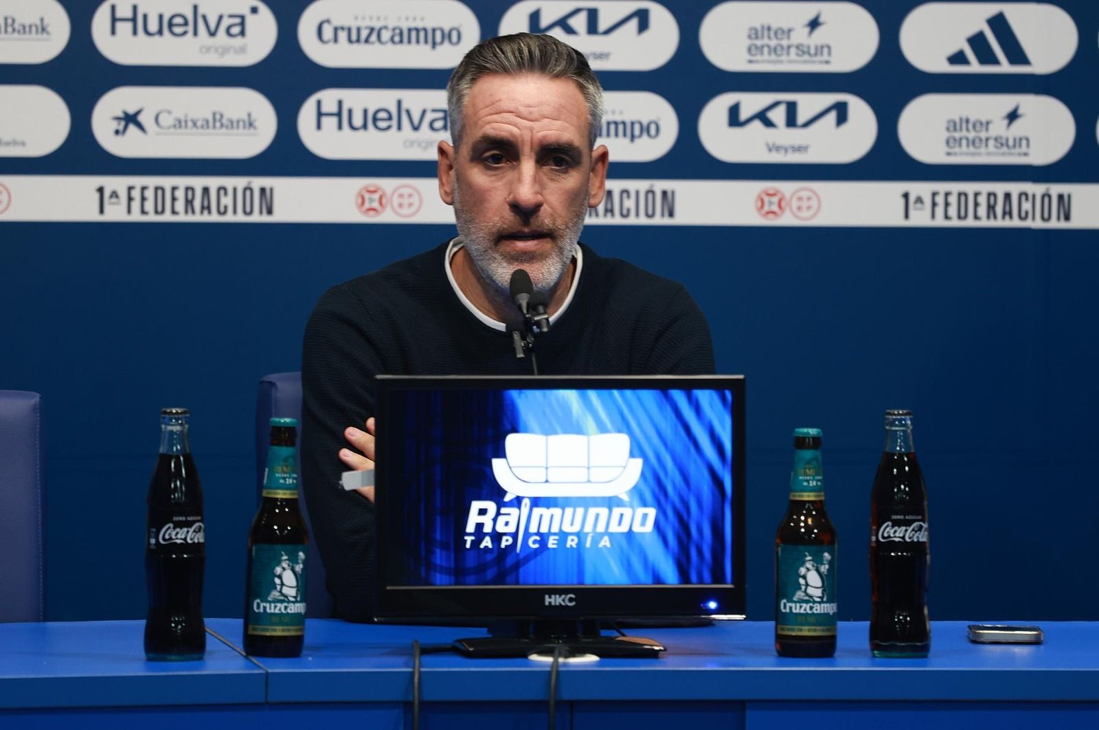 Abel Gómez durante la rueda de prensa.