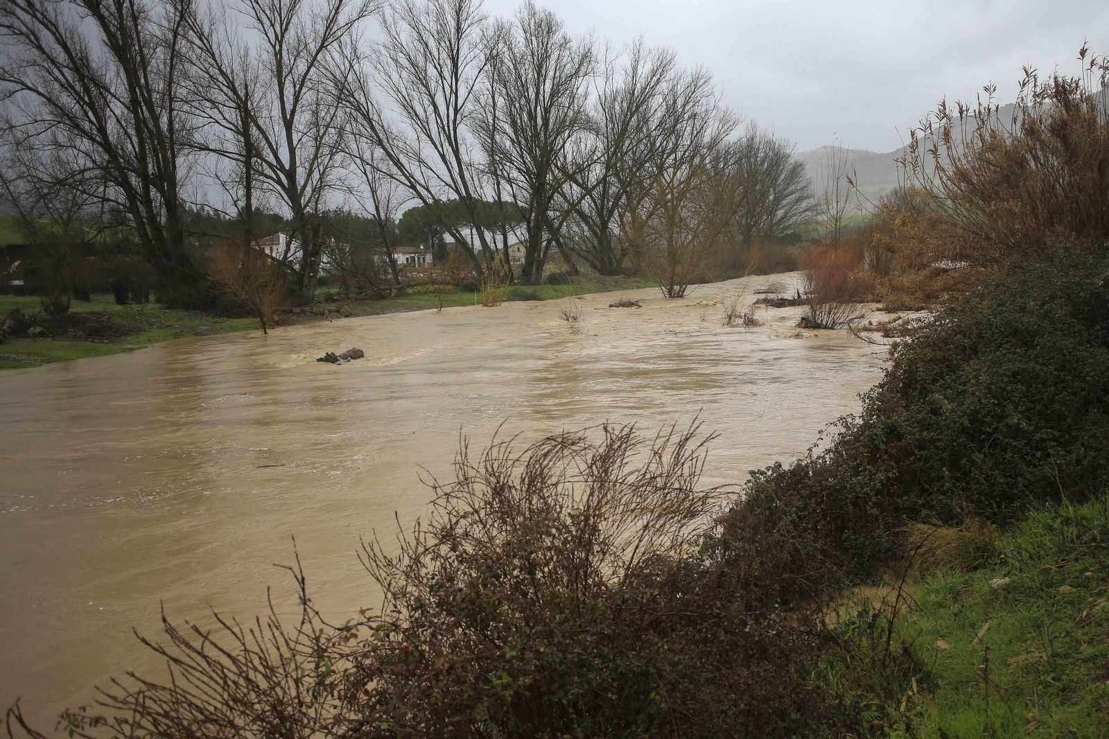 Temporal de viento y lluvia en la provincia