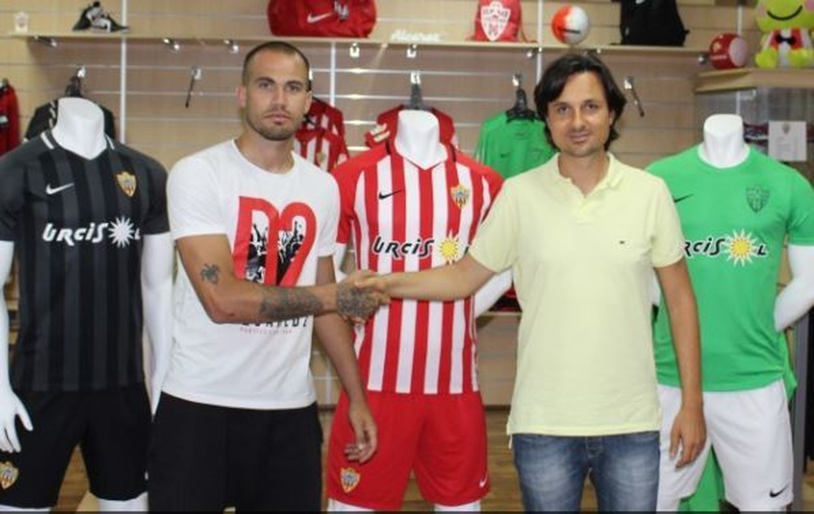 Guille Lara, con Ibán Andrés.