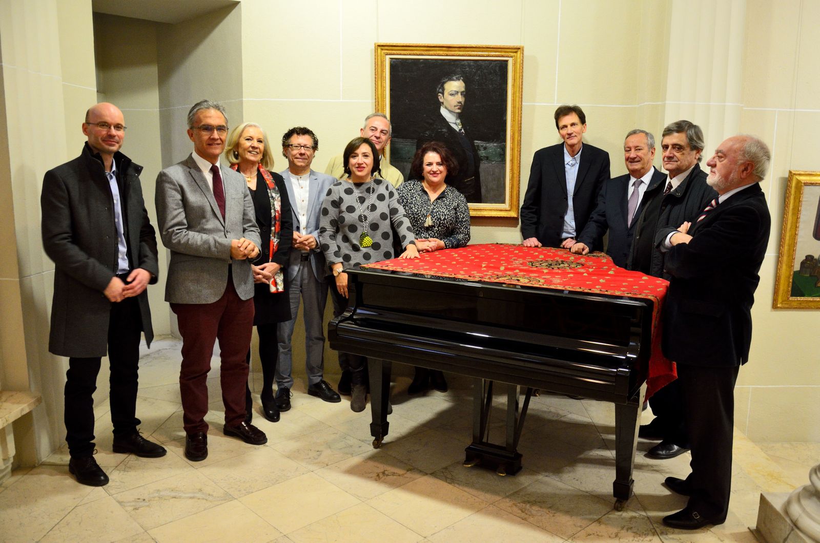 El patronato de la Fundación  Rodríguez-Acosta, antes de la reunión del pasado 19 de diciembre.