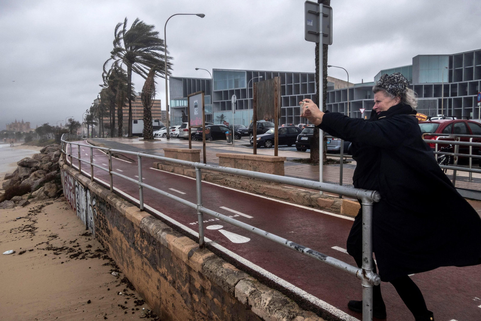 La borrasca Helena, en Palma de Mallorca