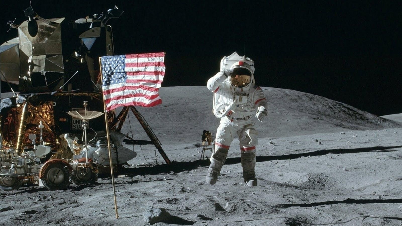 Neil Armstrong en su alunizaje hace medio siglo Neil Armstrong en su alunizaje hace medio siglo