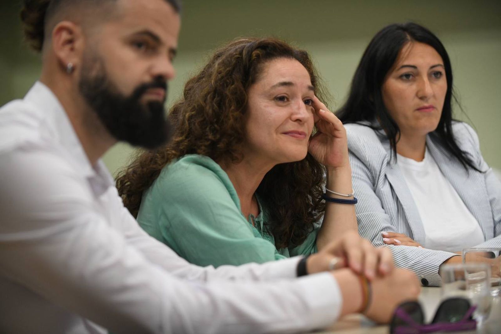 Inma Nieto, esta mañana en la reunión con los grupos ecologistas