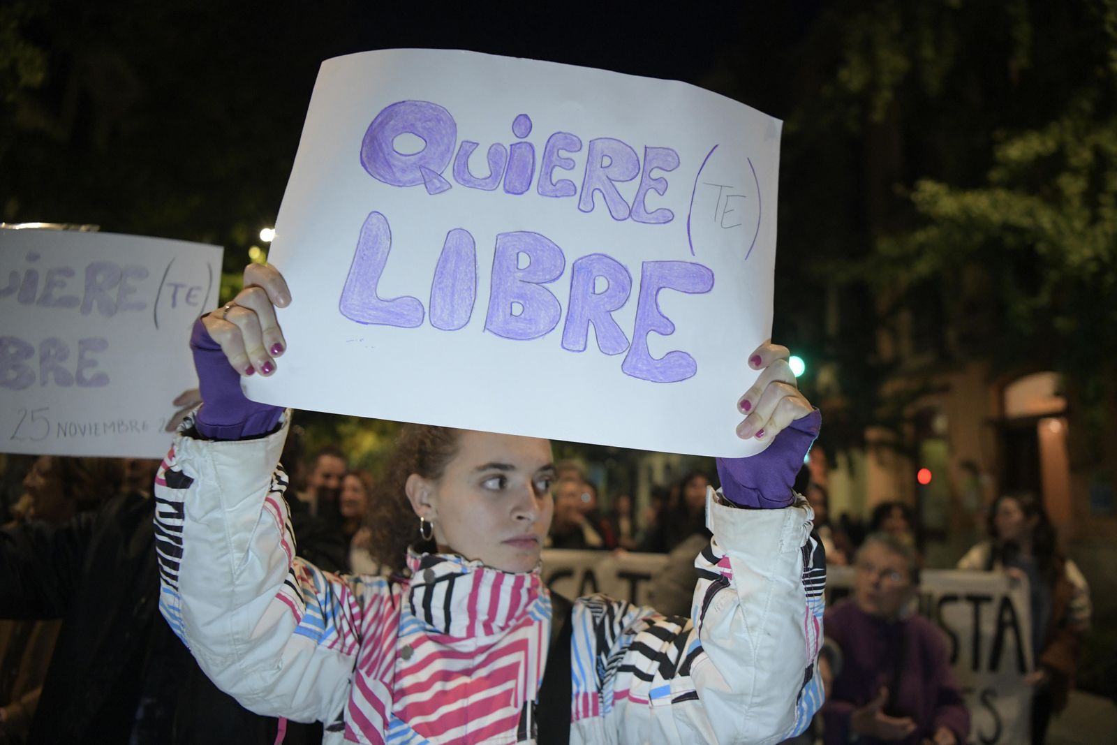 La manifestación del 25-N en Granada, en imágenes