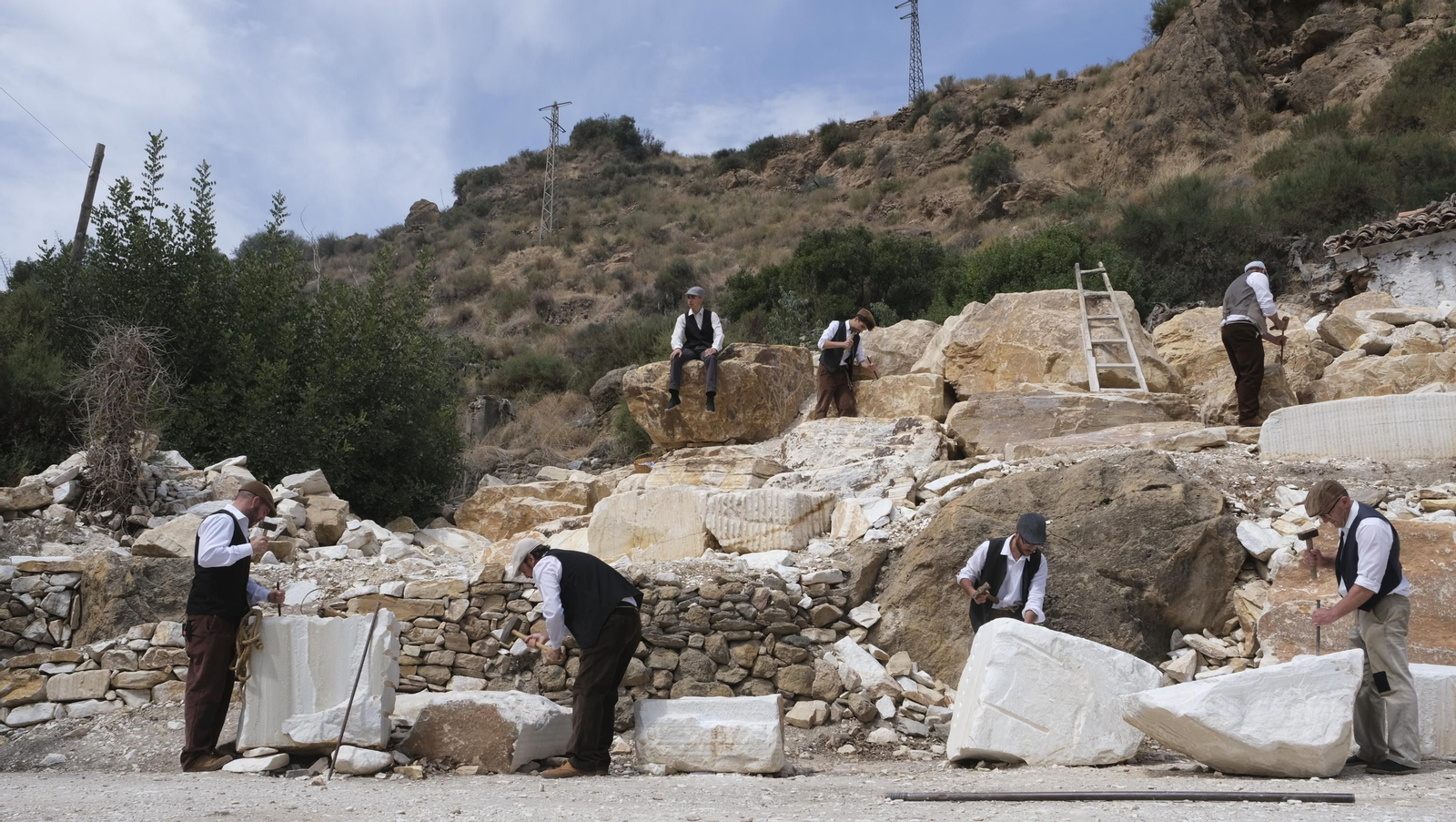 Imágenes de la recreación histórica Canteros y Caciques, en Macael
