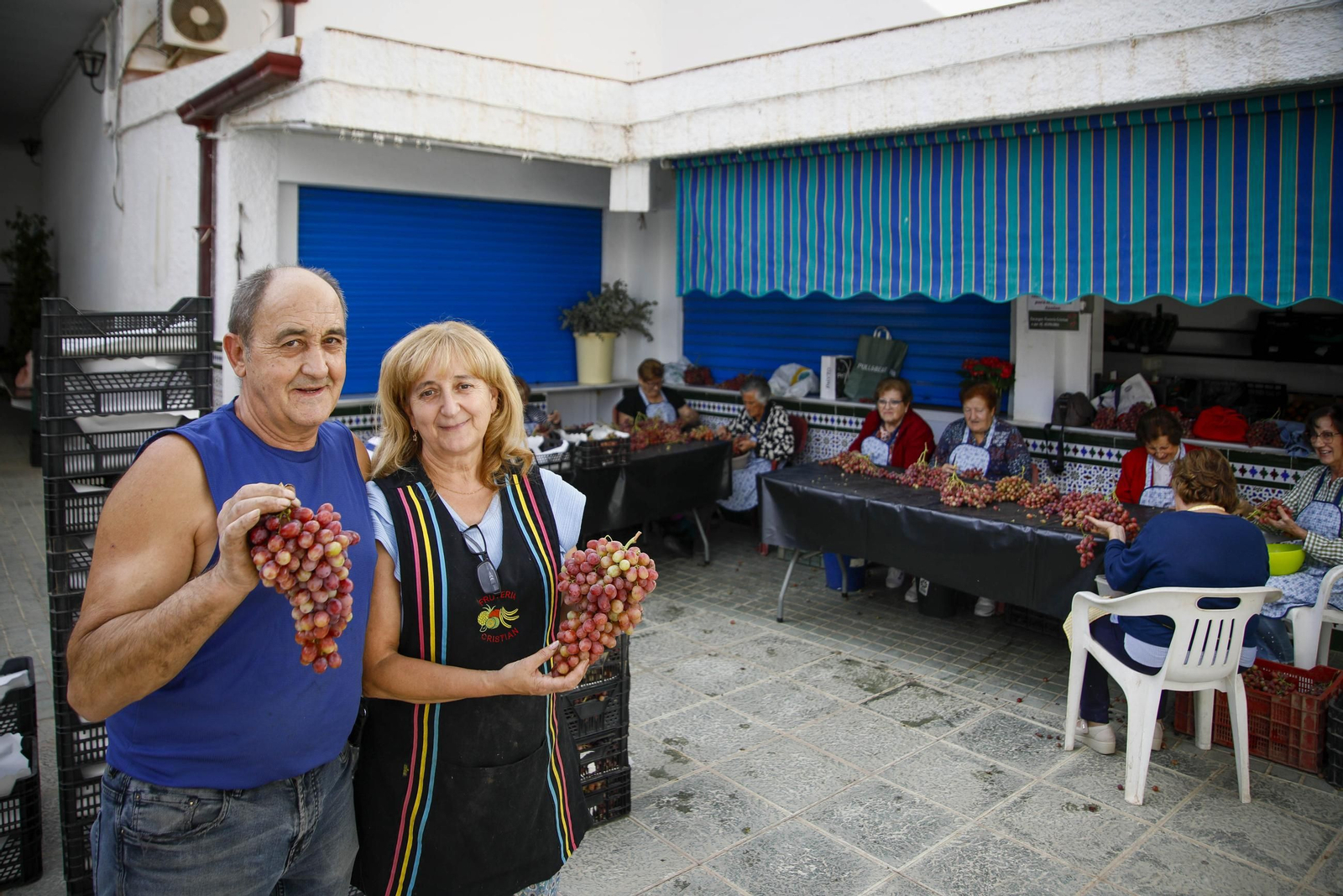 La tradicional faena de la uva de Canjayar, en imágenes
