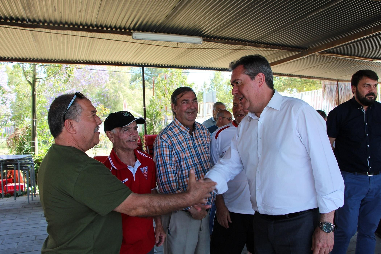 Espadas, durante su visita a San Jerónimo.