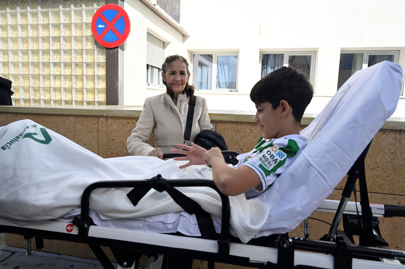 Salida niños heridos accidente Adamuz