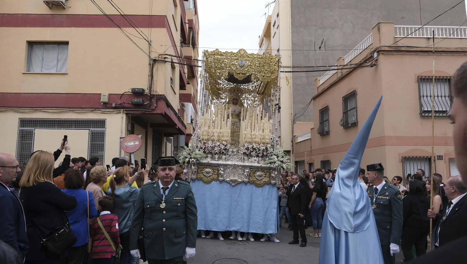 La procesión de Los Ángeles en Almería, en imágenes
