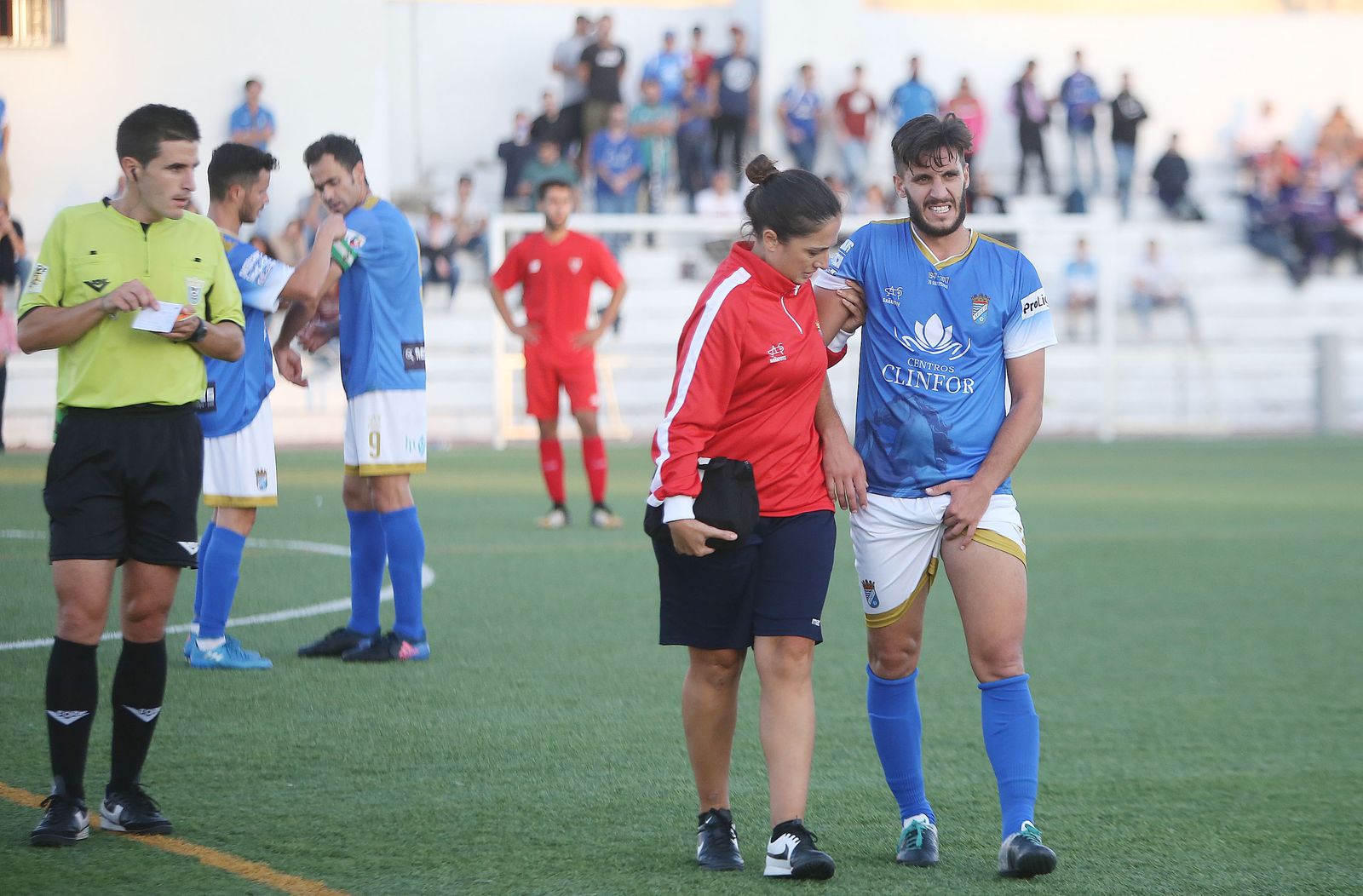 Alberto puede perderse el partido del domingo en Arcos por su lesión en los aductores.