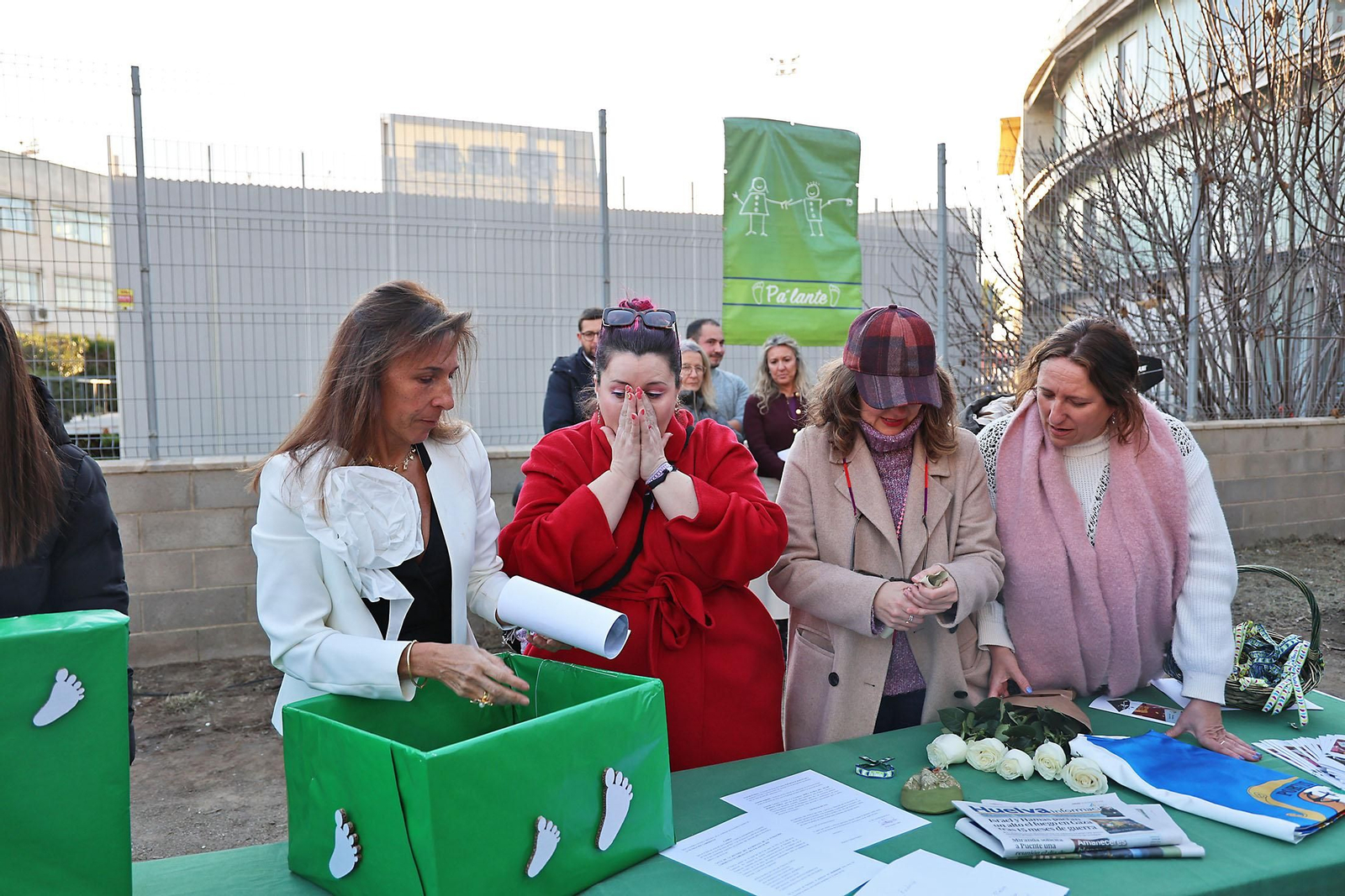 Imágenes del acto de colocación primera piedra del futuro Centro Polivalente de la Fundación Laberinto
