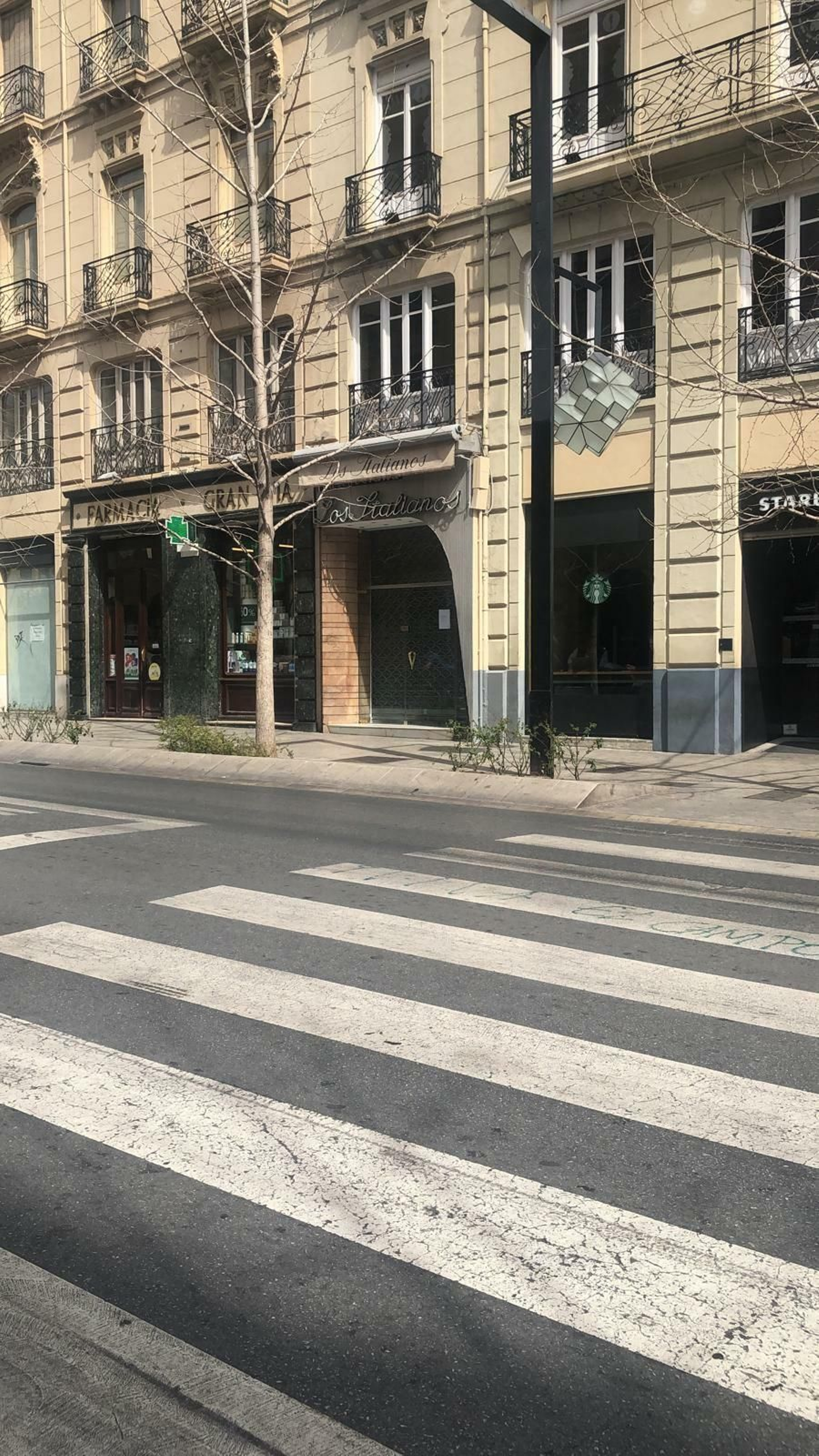 La heladería Los Italianos, cerrada esta tarde