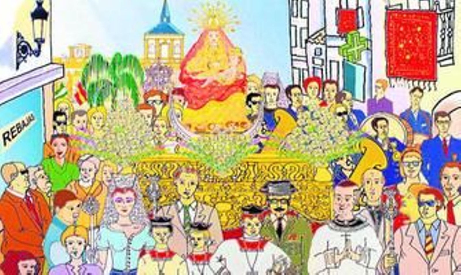 Algunas de las láminas que conforman la exposición de Puerta del Atlántico.