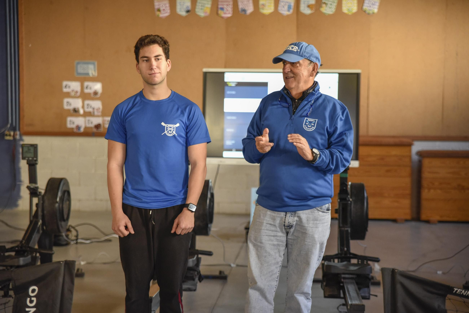 Las fotos de la clase del Club de Remo Linense en el colegio Pablo Picasso