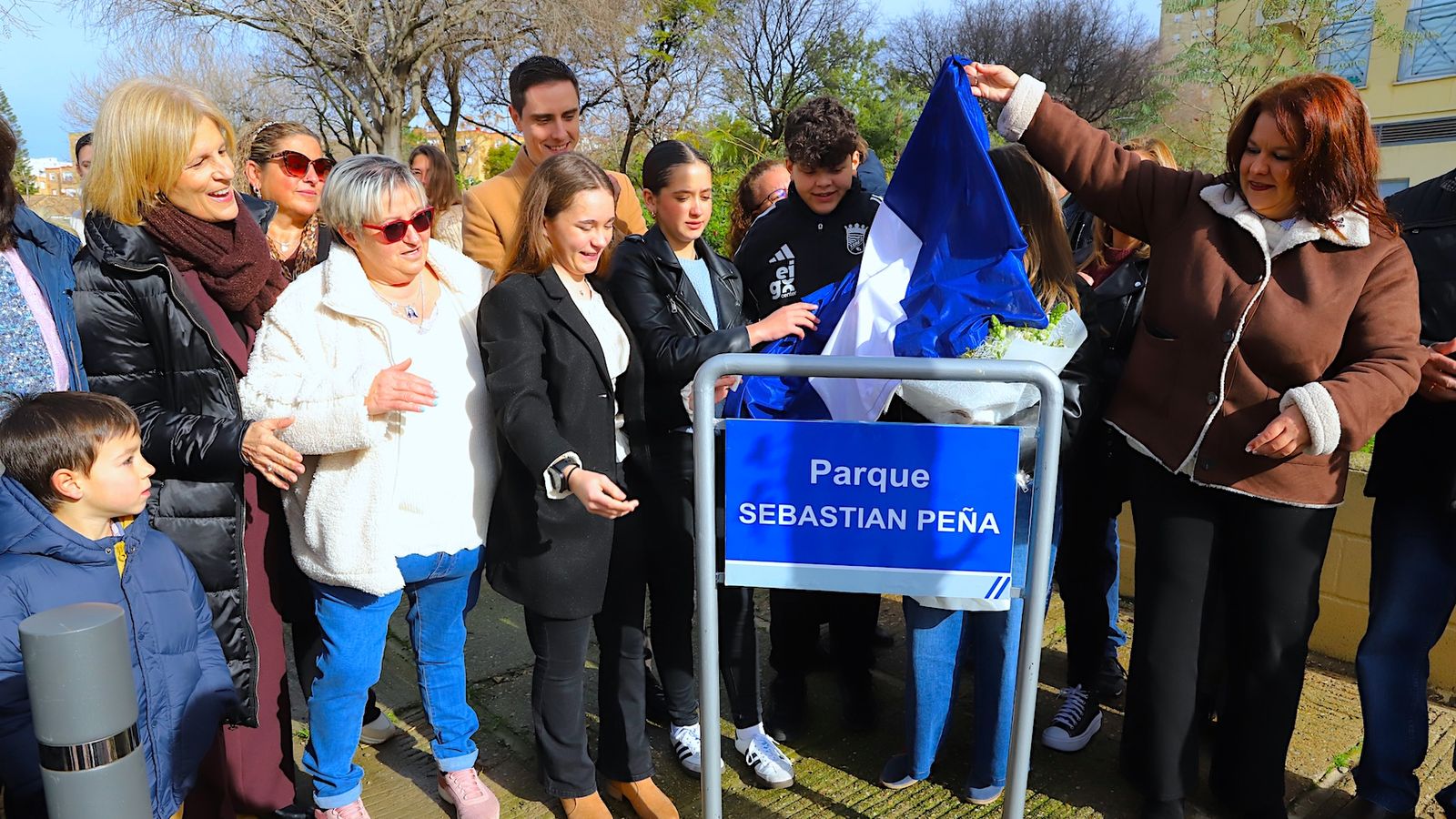 Inauguración del parque Sebastián Peña.