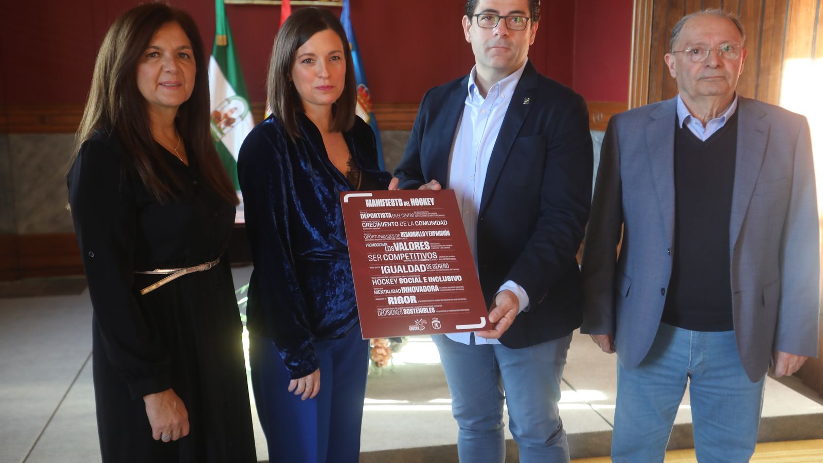 Recepción a la Selección Española de Hockey en el Ayuntamiento de San Fernando.