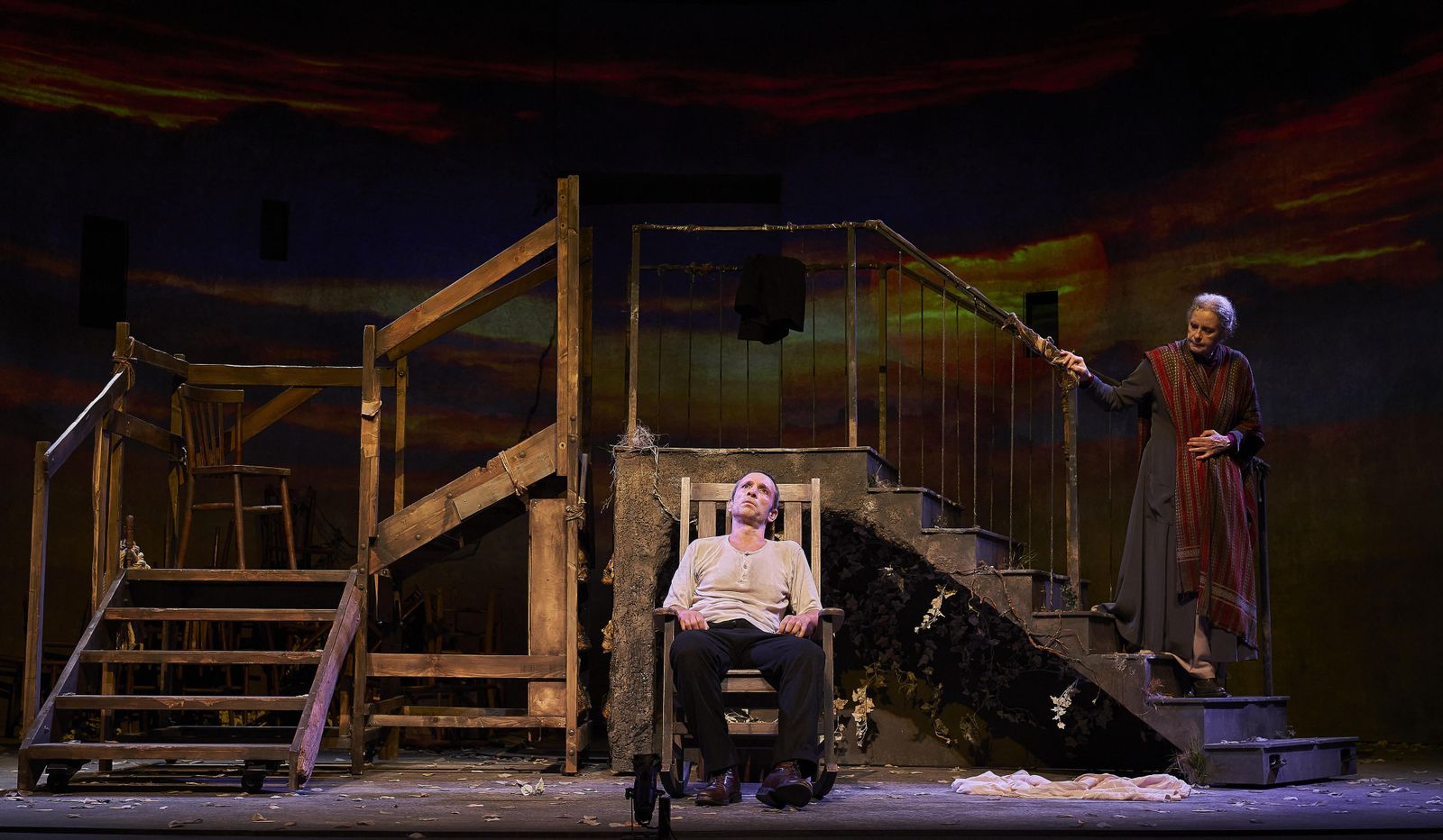 Pablo Derqui y Vicky Peña, en 'Pedro Páramo'.