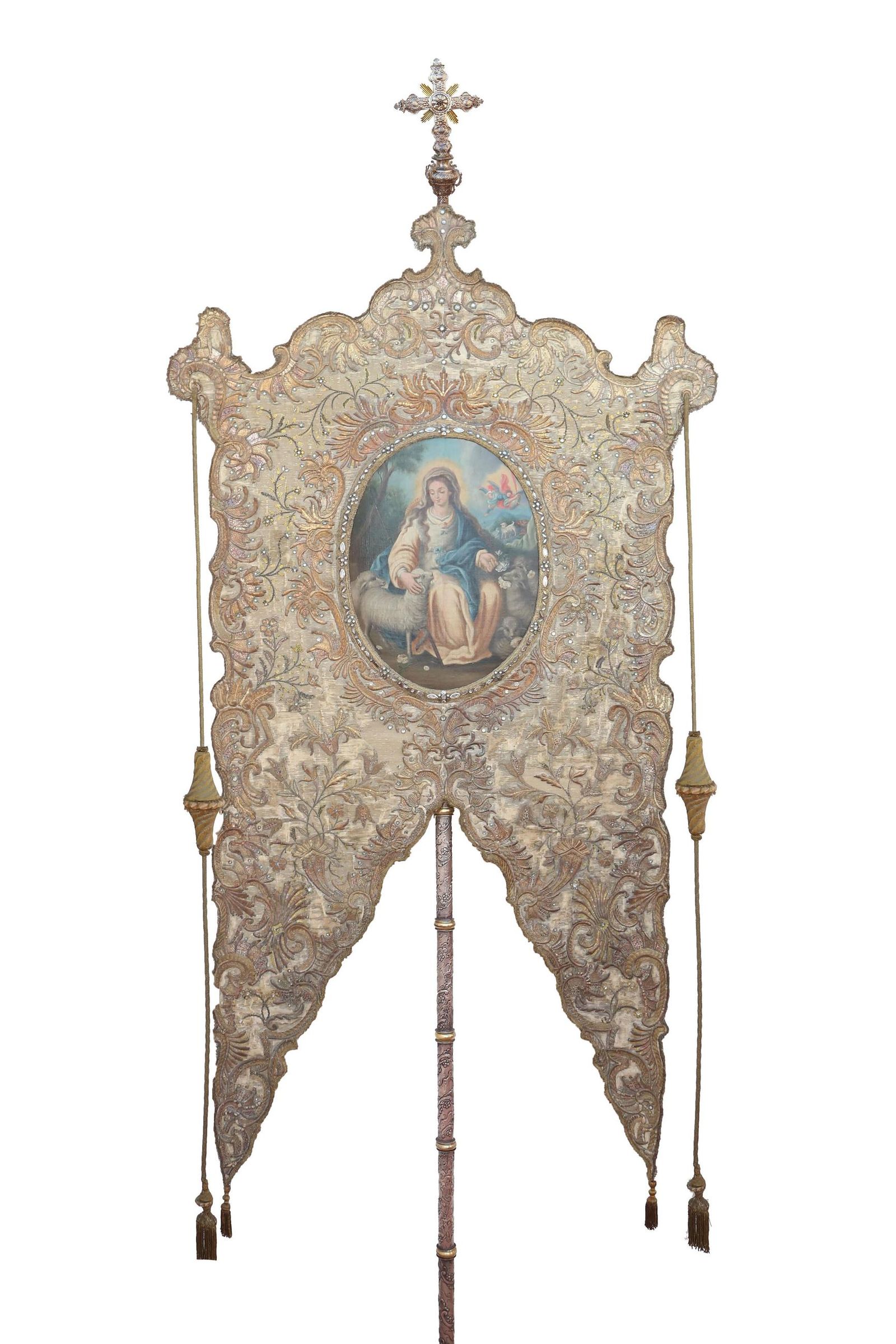 El Simpecado de gala de la Divina Pastora