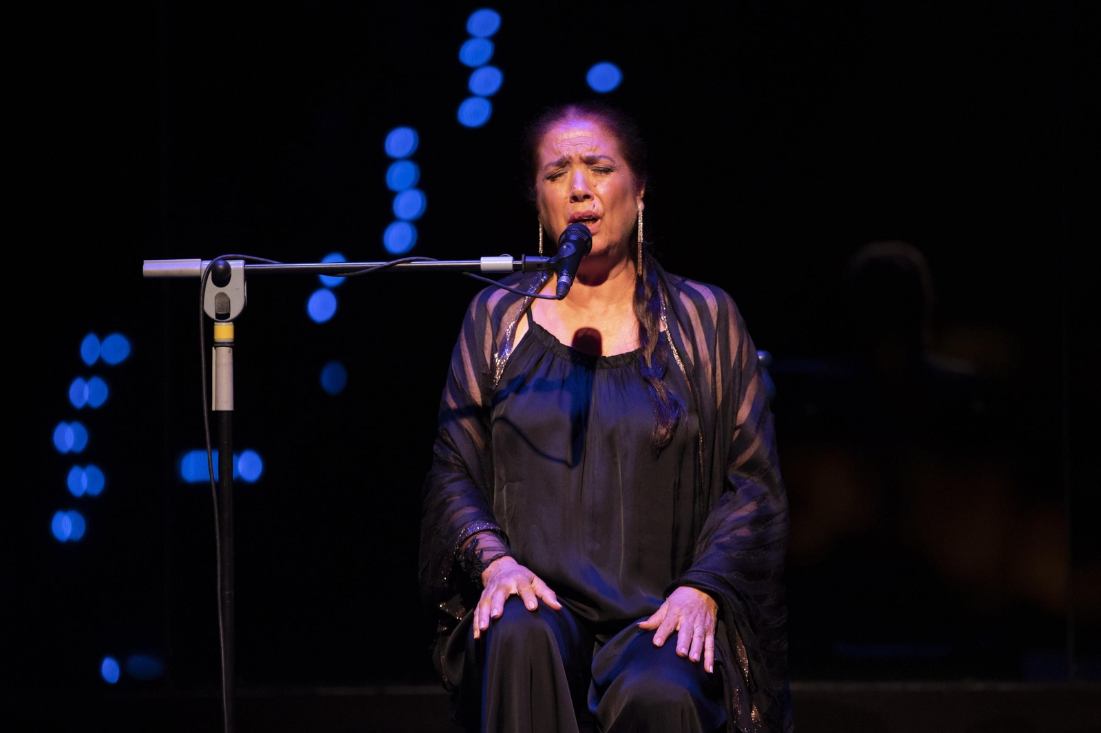 Actuación de Lole Montoya en el Teatro Municipal La Chumbera.