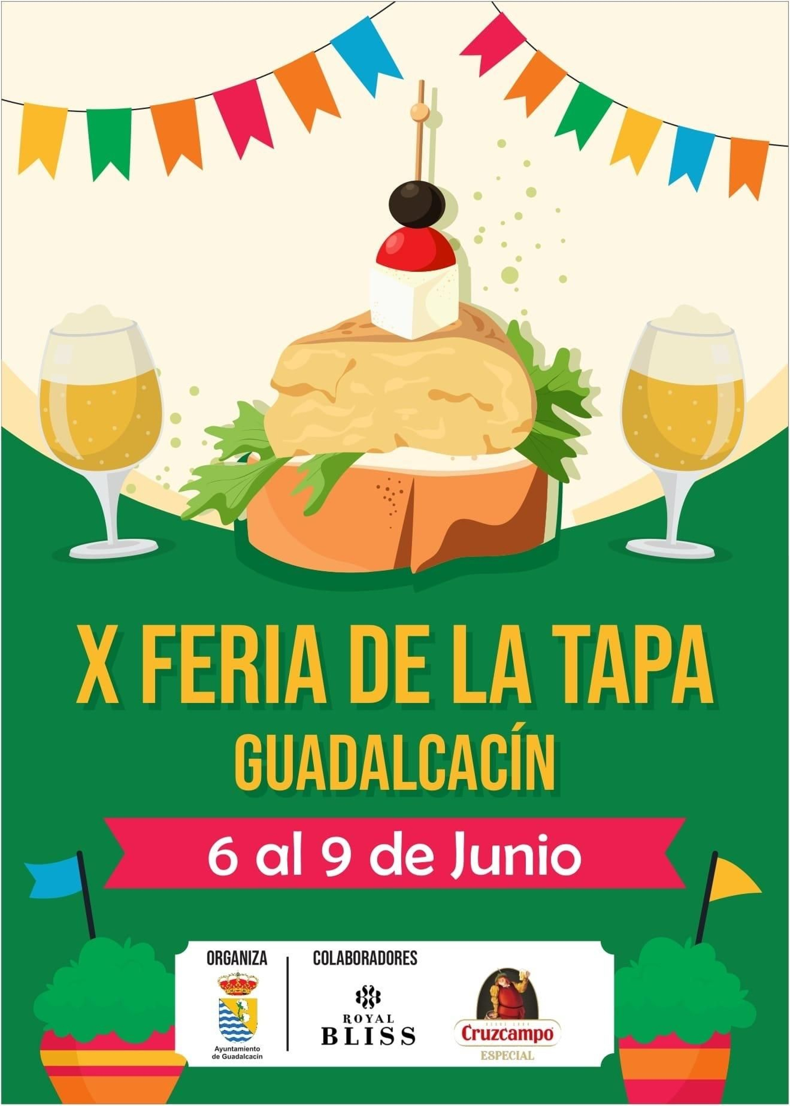 Cartel X Feria de la Tapa de Guadalcacín.