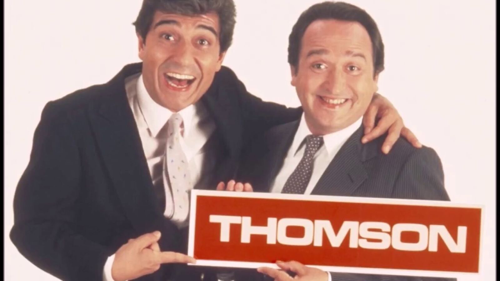 Andrés Pajares y Fernando Esteso en el memorable spot de televisores Thomson